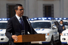 Ministro Rodrigo Hinzpeter encabezó entrega de 80 nuevos vehículos a la policía de investigaciones de Chile